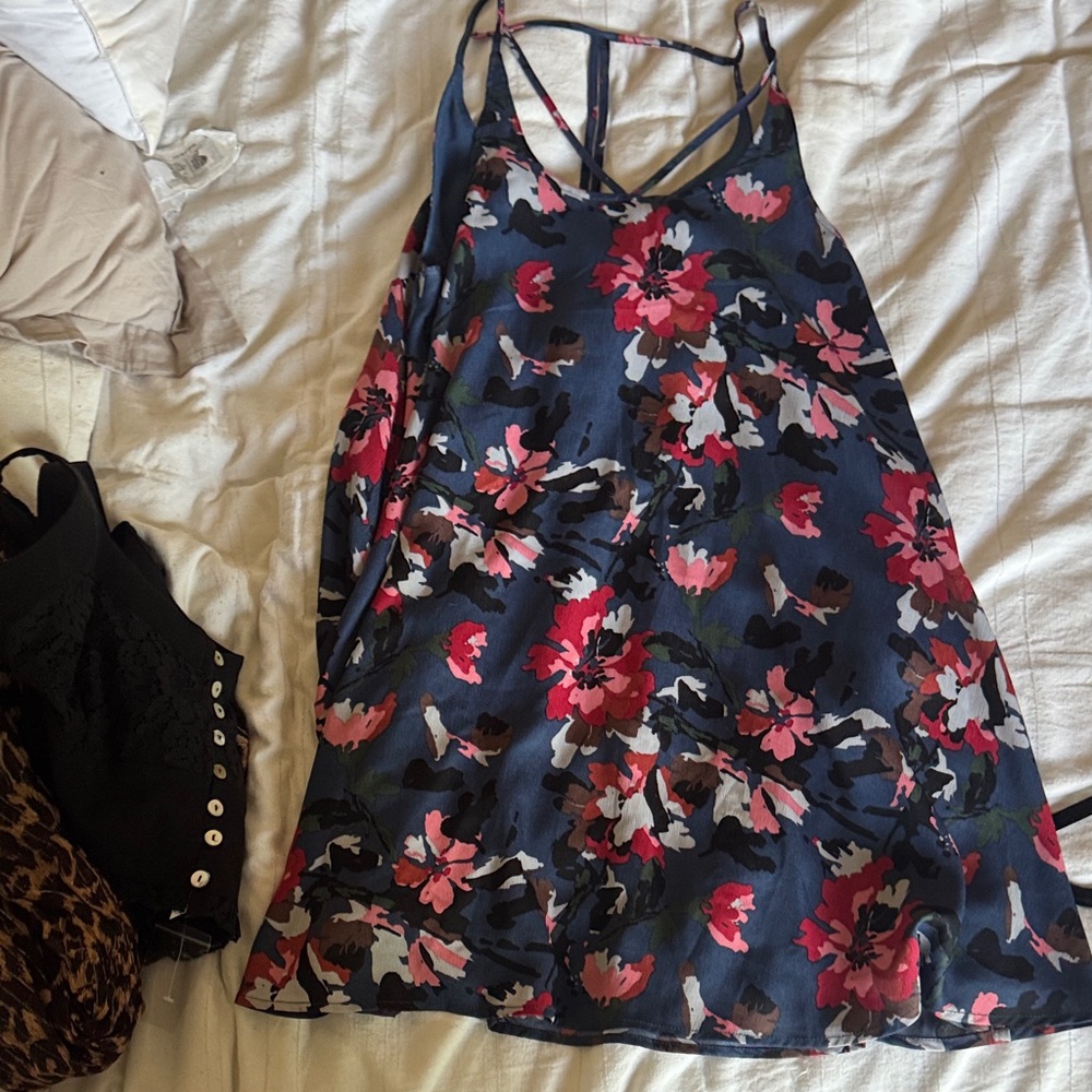 Nordstrom Floral Dress - Blue and Pink